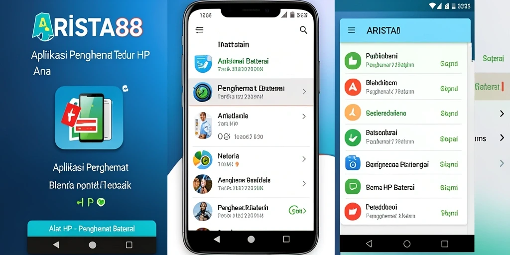 Tampilan antarmuka ARISTA88 yang sederhana dan efektif dalam menghemat baterai.