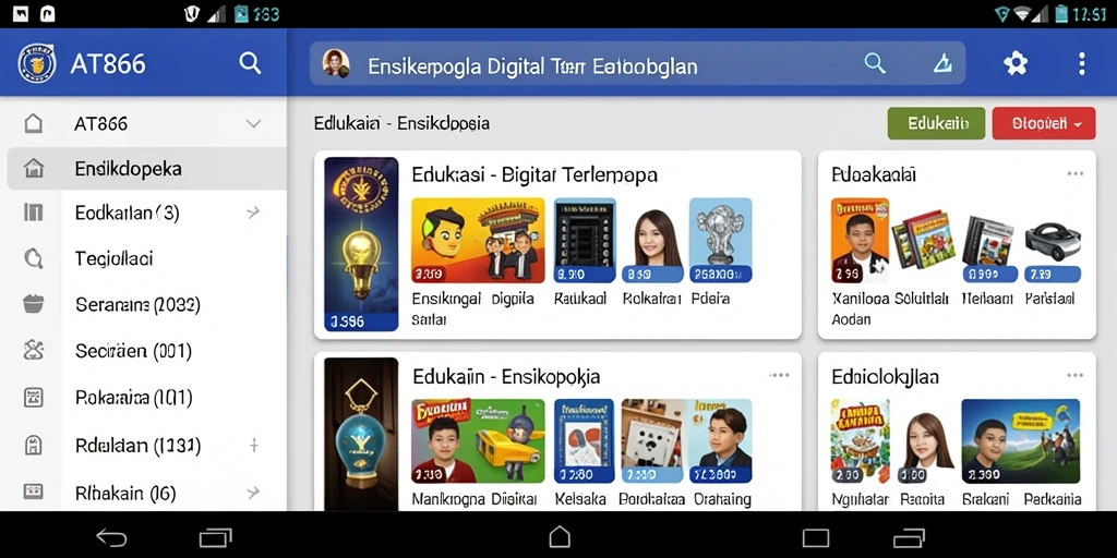 Antarmuka aplikasi AT866 yang informatif dan user-friendly.