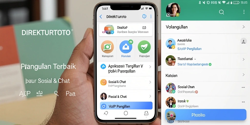 Antarmuka aplikasi DIREKTURTOTO untuk panggilan VoIP yang intuitif.
