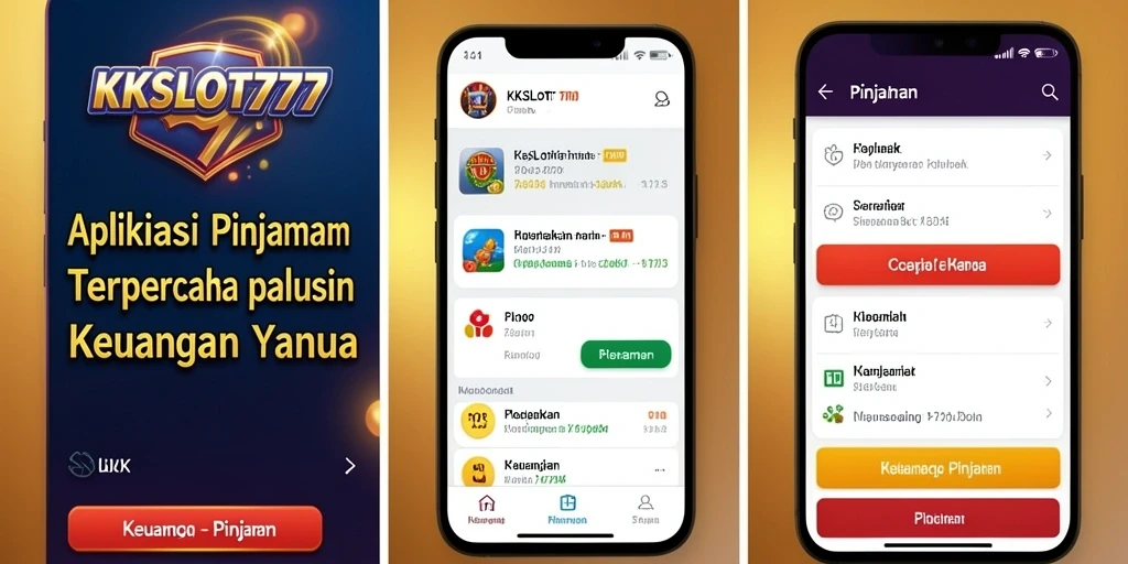 Tampilan antarmuka KKSLOT777 yang menarik dan fungsional untuk aplikasi Pinjaman.