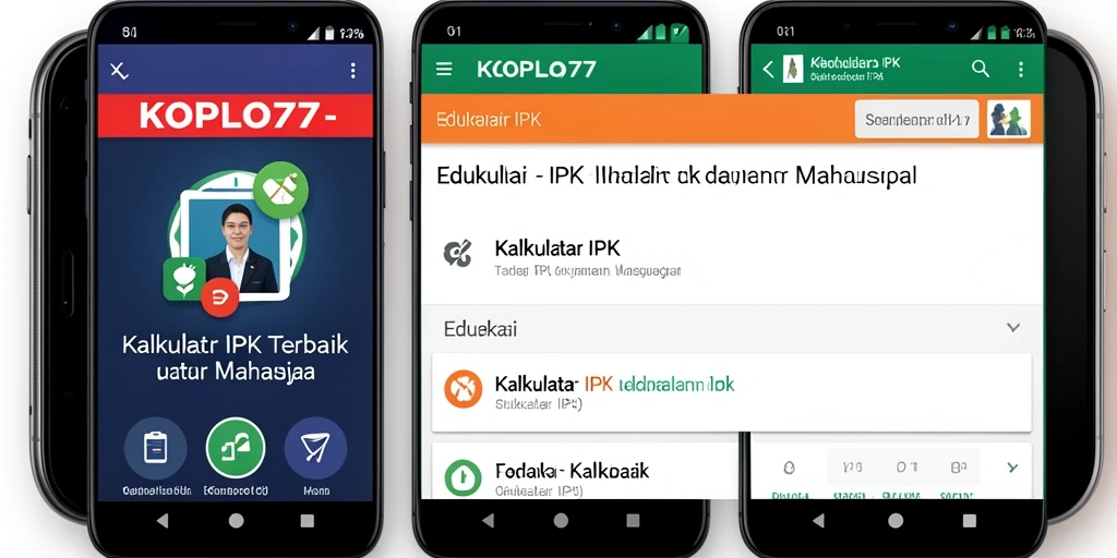 Tampilan antarmuka KOPLO77 yang sederhana dan efektif untuk menghitung IPK.