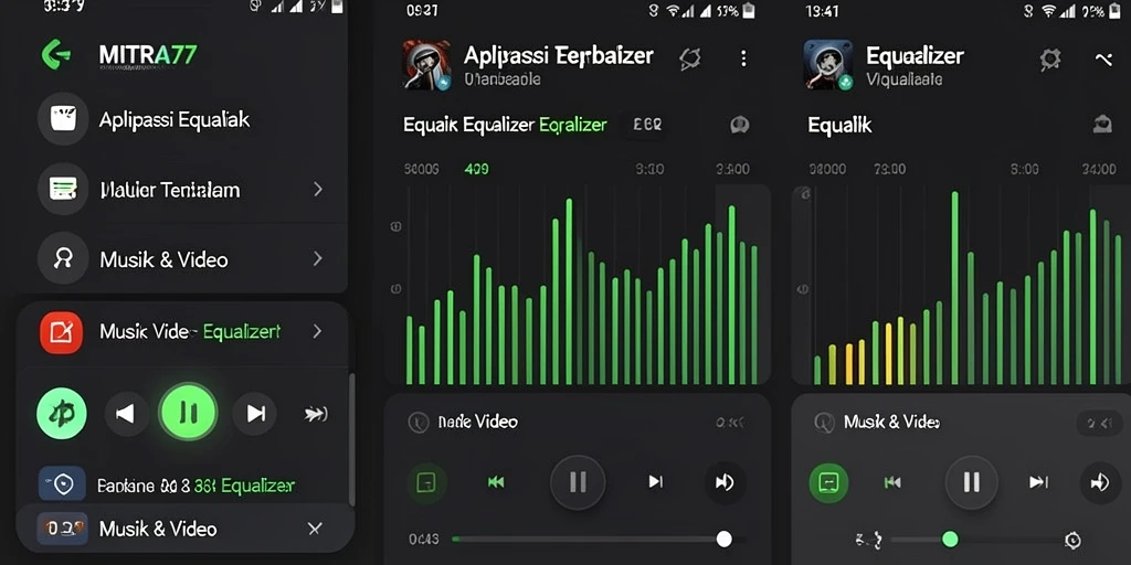 Antarmuka intuitif MITRA77 untuk pengalaman Equalizer yang optimal.