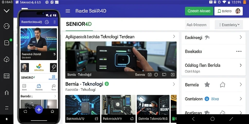 Antarmuka aplikasi SENIOR4D yang modern dan intuitif.