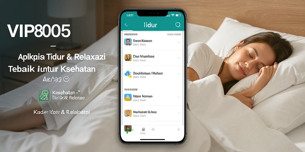 Antarmuka sederhana dan menenangkan untuk pengalaman Tidur & Relaksasi.